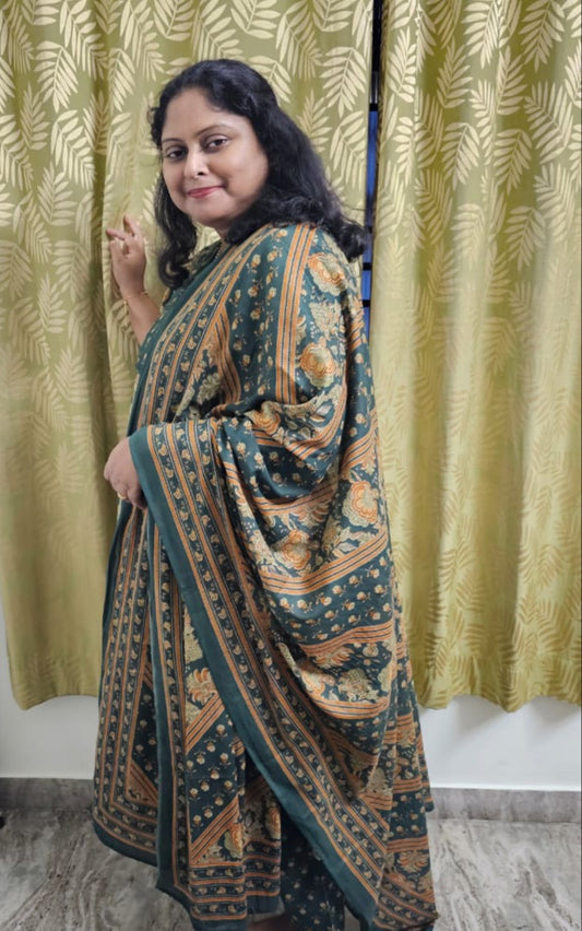 Green Cotton Salwar Suit